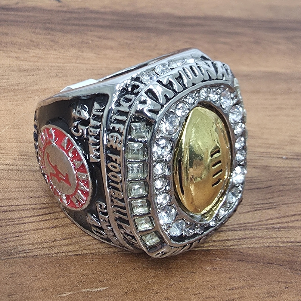 Alabama Crimson Tide Championship Ring 2015 Silver‎ Gold